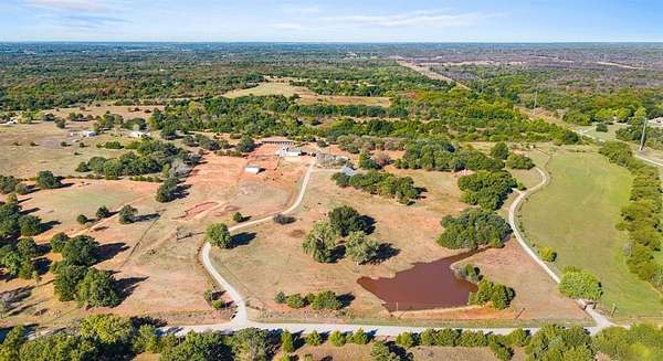 22 Acres of Agricultural Land with Home for Sale in Luther, Oklahoma