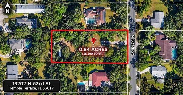 0.84 Acres of Residential Land for Sale in Temple Terrace, Florida