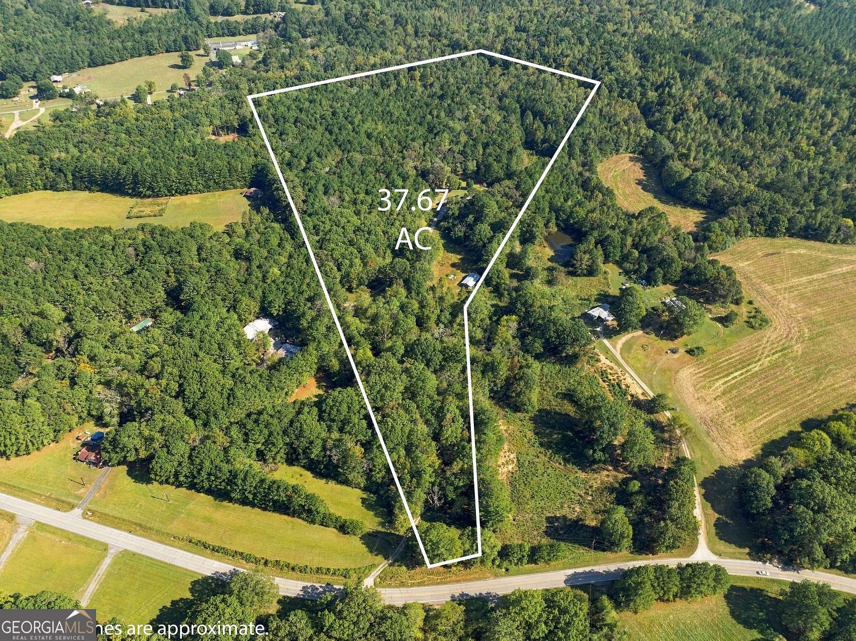 37.7 Acres of Land with Home for Sale in Summerville, Georgia