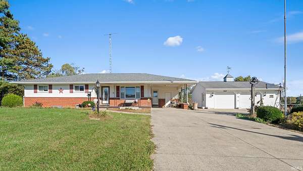 4.13 Acres of Land with Home for Sale in Mitchell, Indiana