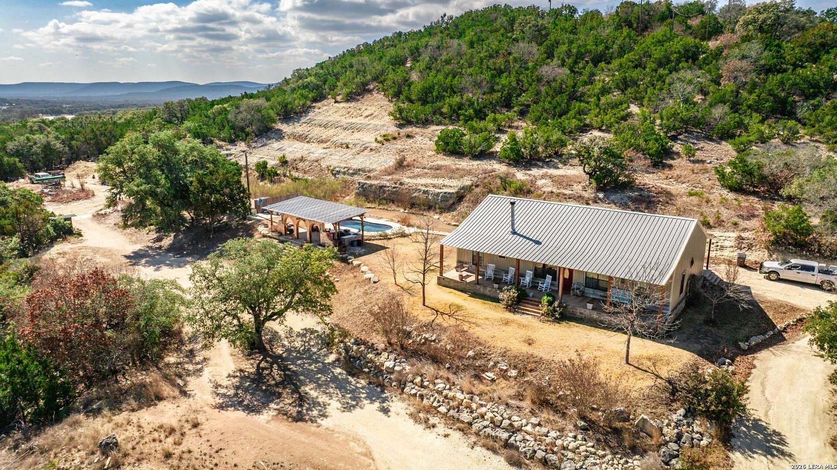 8.5 Acres of Land with Home for Sale in Utopia, Texas