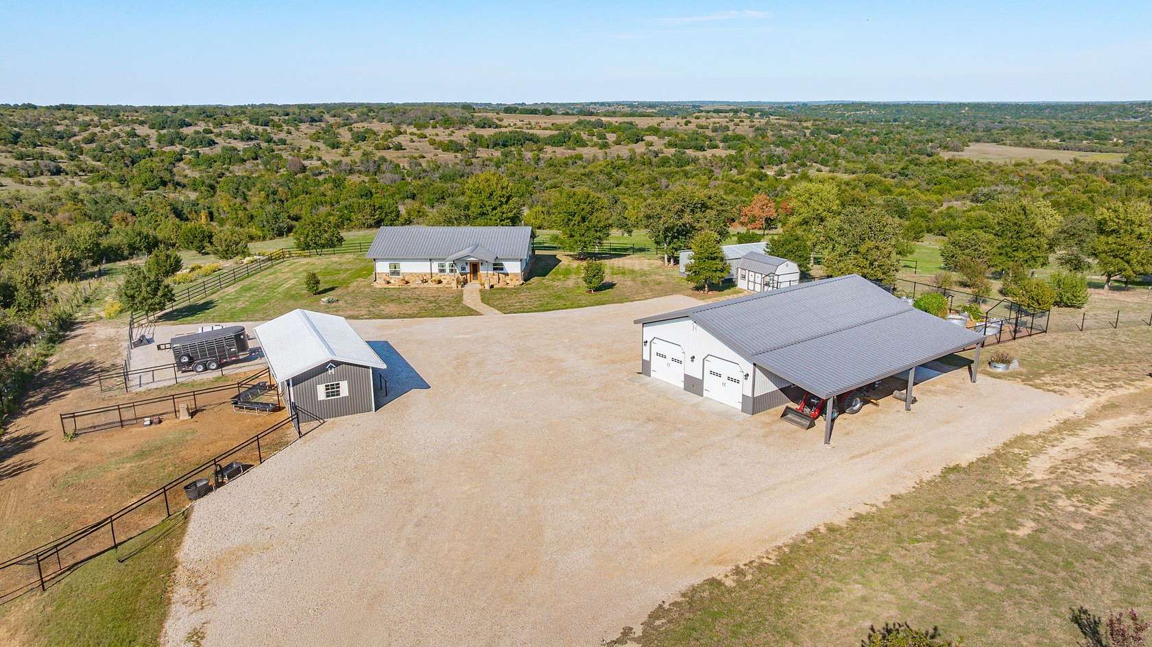 13.8 Acres of Land with Home for Sale in Stephenville, Texas