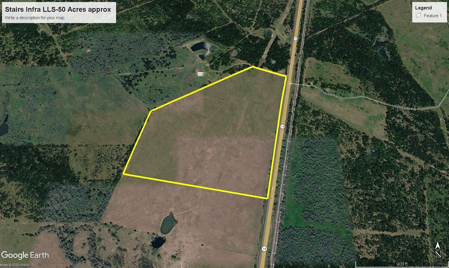 50 Acres of Recreational & Residential Land for Sale in Wortham, Texas