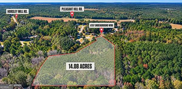 14 Acres of Recreational & Residential Land for Sale in Carrollton, Georgia