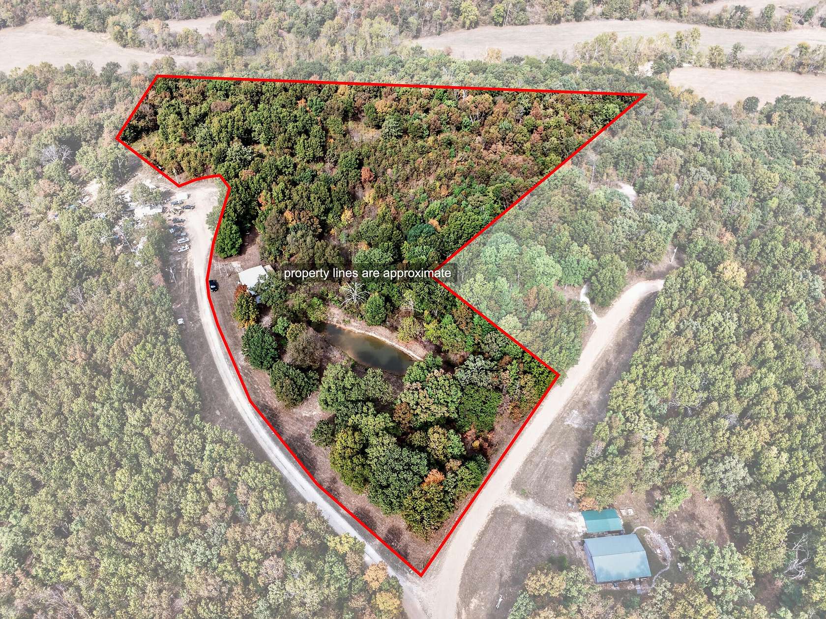 16.1 Acres of Recreational Land with Home for Sale in Tunas, Missouri