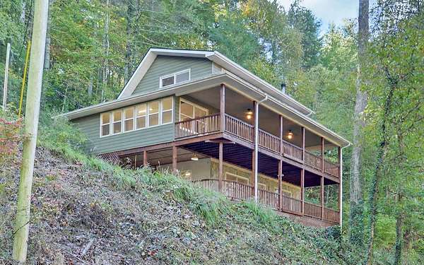 11.9 Acres of Land with Home for Sale in Murphy, North Carolina