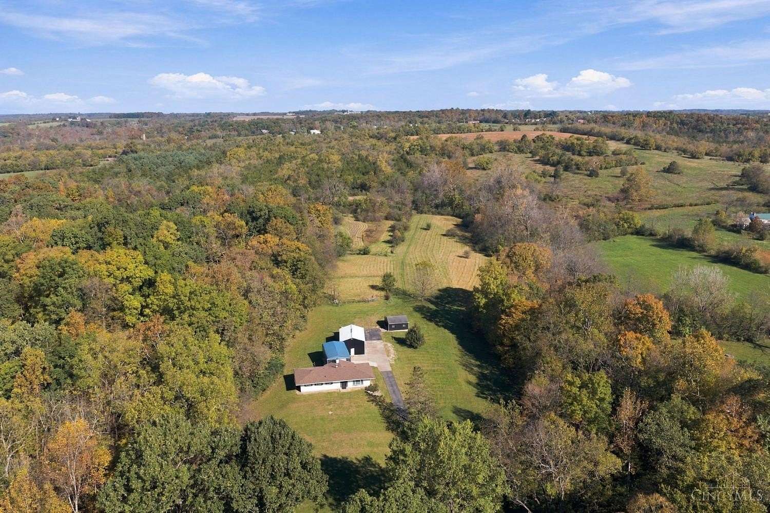 30 Acres of Recreational Land with Home for Sale in Milford Township, Ohio