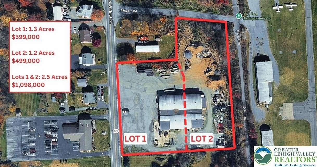 2.45 Acres of Mixed-Use Land for Sale in Slatington, Pennsylvania