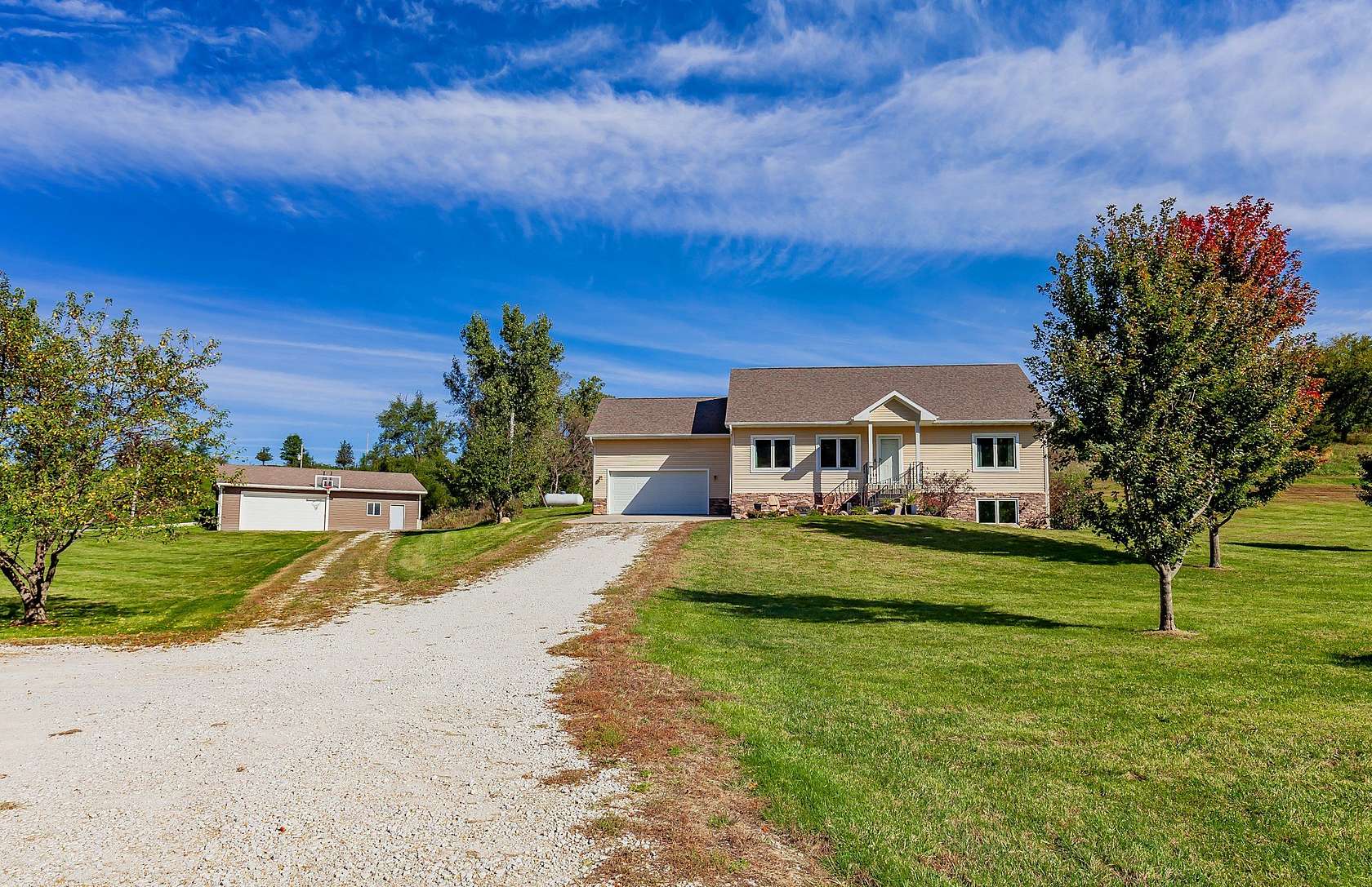 5.12 Acres of Land with Home for Sale in Dexter, Iowa