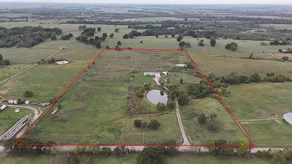 20 Acres of Agricultural Land with Home for Sale in Welch, Oklahoma