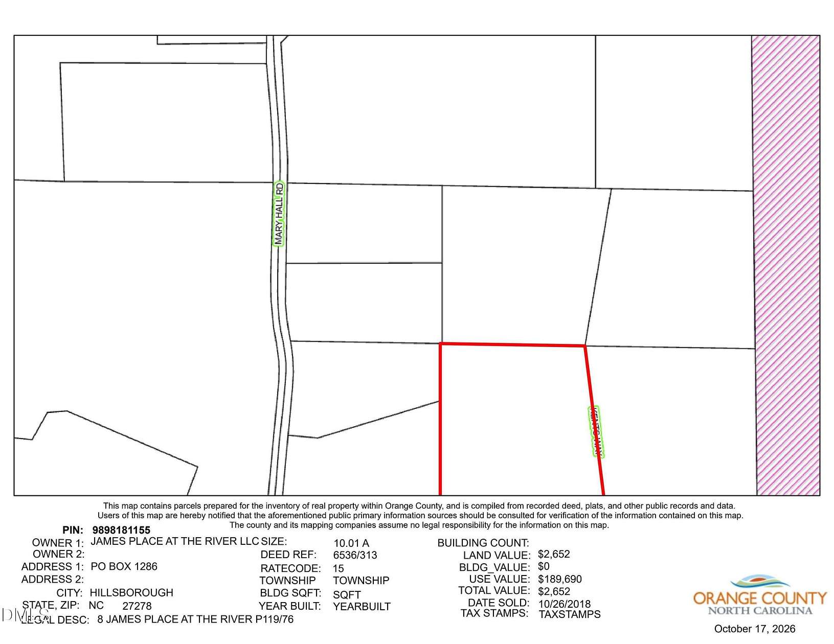 10 Acres of Land for Sale in Rougemont, North Carolina