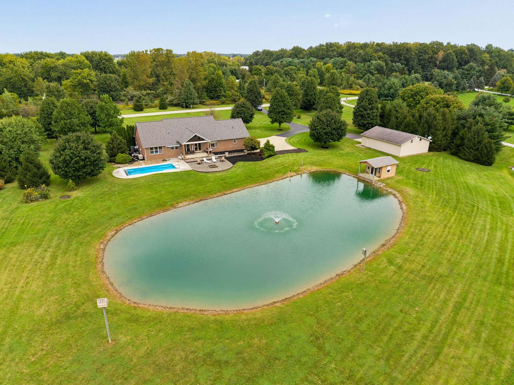5.32 Acres of Land with Home for Sale in Sunbury, Ohio