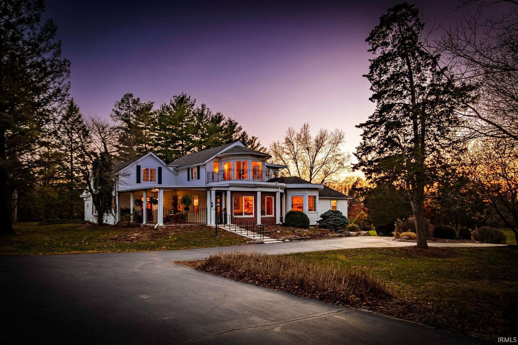 6.85 Acres of Land with Home for Sale in Muncie, Indiana