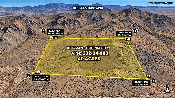 40 Acres of Land for Sale in Kingman, Arizona