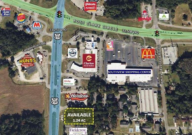 1.24 Acres of Commercial Land for Sale in Dothan, Alabama