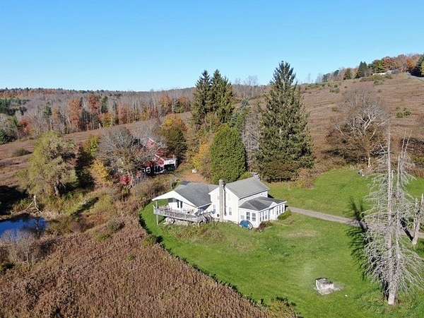 24 Acres of Recreational Land with Home for Sale in Bainbridge, New York