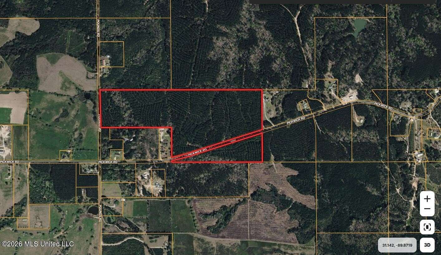 67 Acres of Recreational & Residential Land for Sale in Foxworth, Mississippi