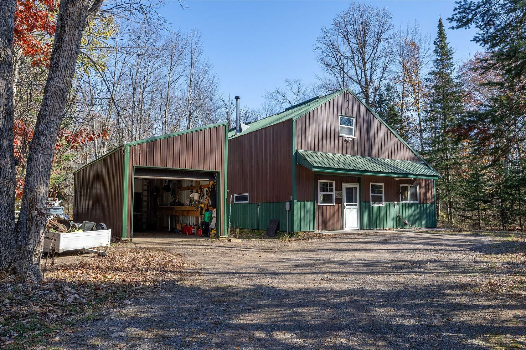 10 Acres of Recreational Land with Home for Sale in Exeland, Wisconsin