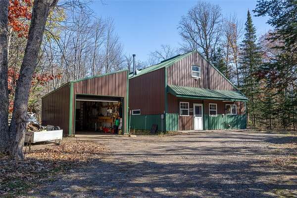 10 Acres of Recreational Land with Home for Sale in Exeland, Wisconsin