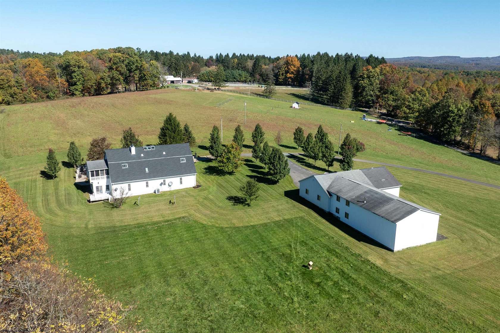 24.2 Acres of Recreational Land with Home for Sale in Gladesville, West Virginia