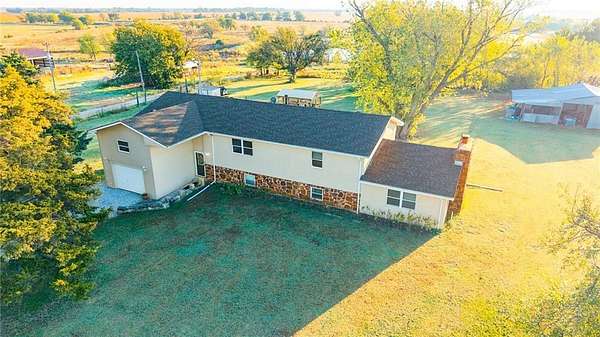 7.18 Acres of Land with Home for Sale in Elk City, Kansas