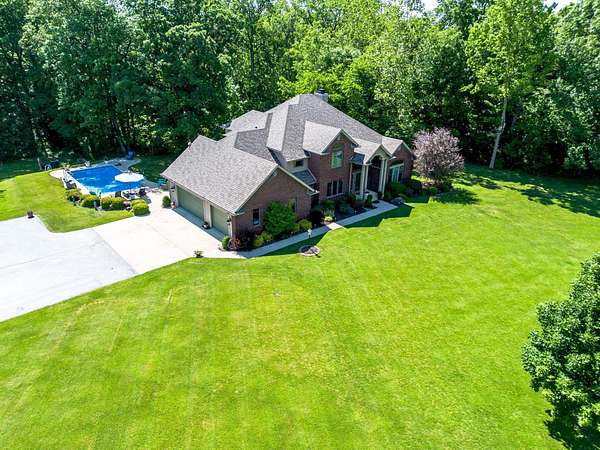 6.32 Acres of Land with Home for Sale in Huntington, Indiana