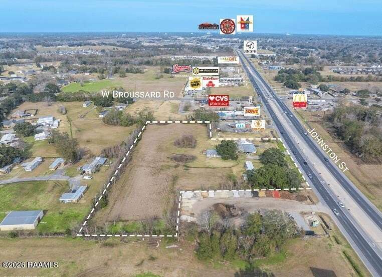 5 Acres of Mixed-Use Land for Sale in Lafayette, Louisiana