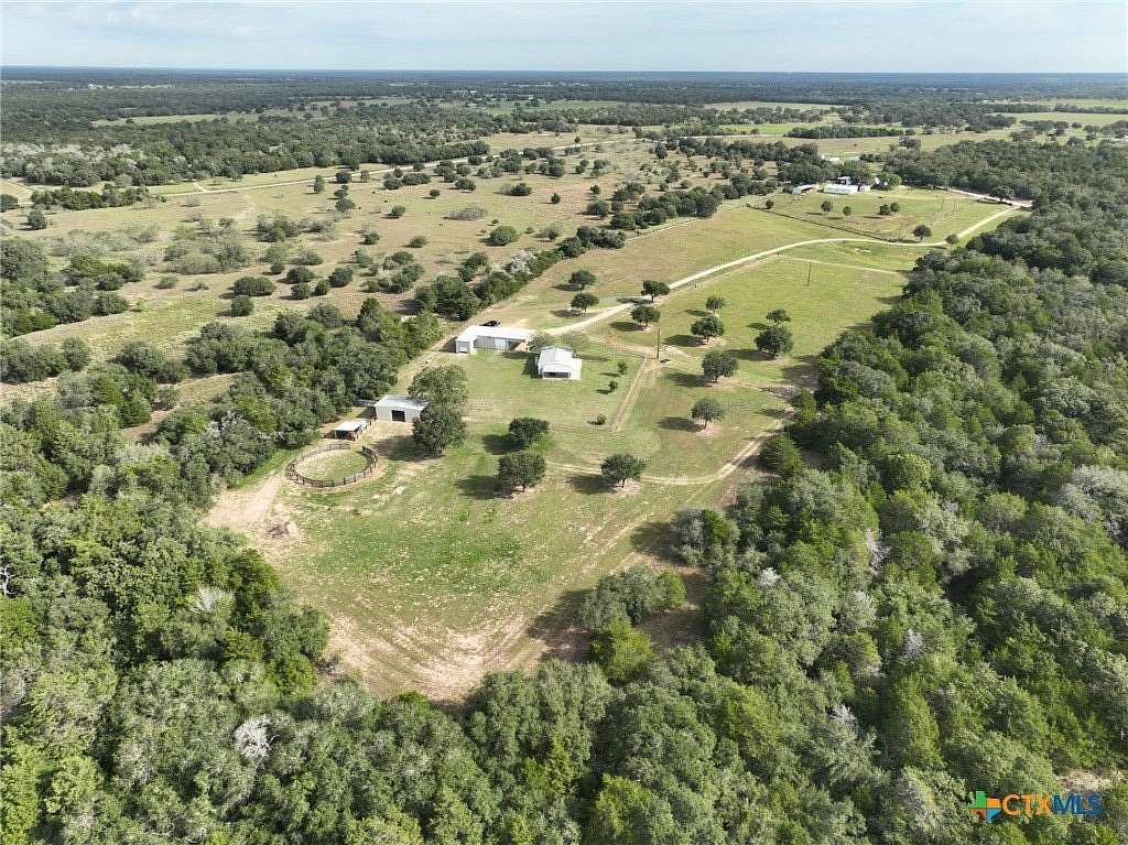 14.3 Acres of Land with Home for Sale in Hallettsville, Texas
