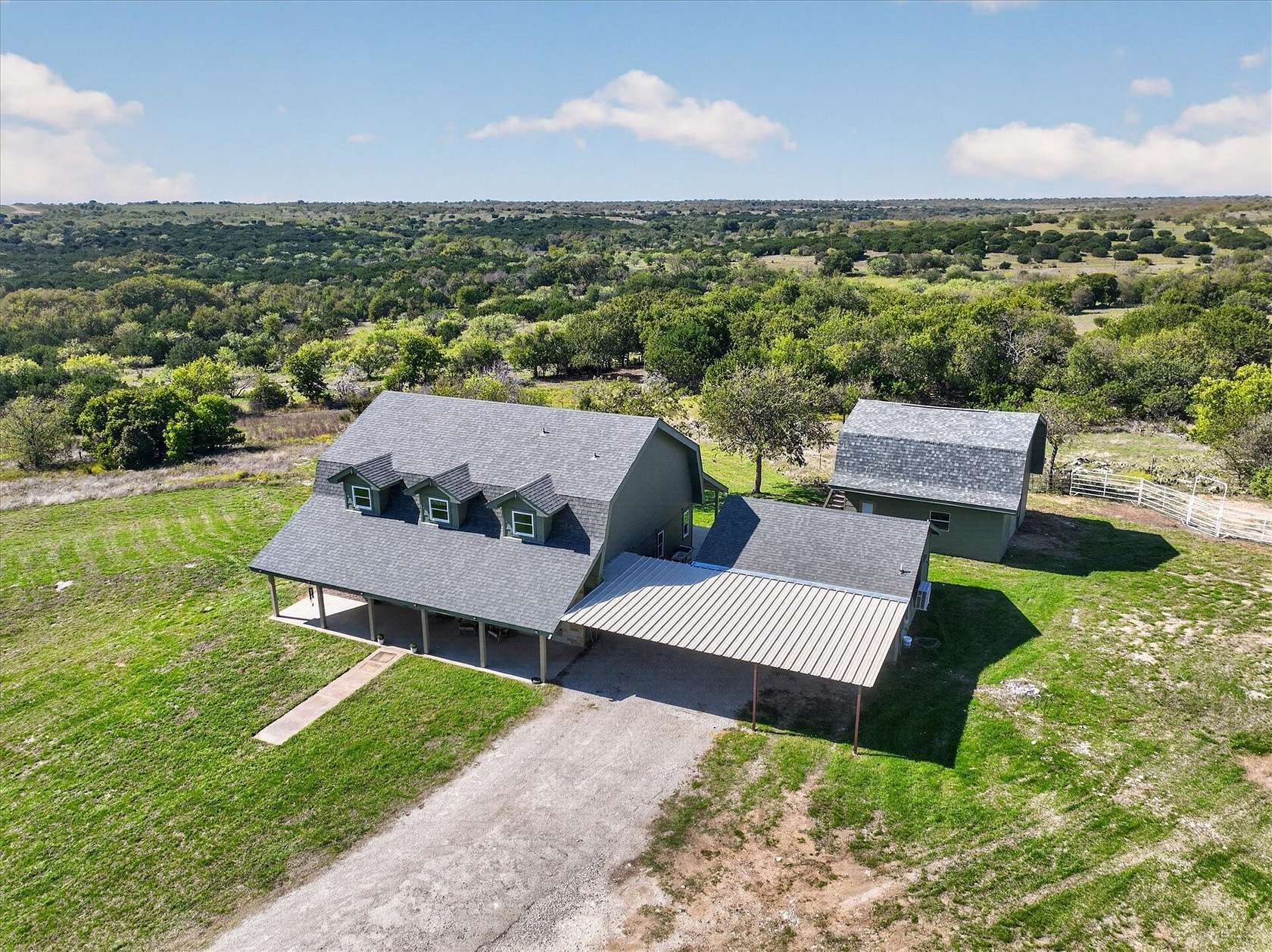 10 Acres of Land with Home for Sale in Cresson, Texas