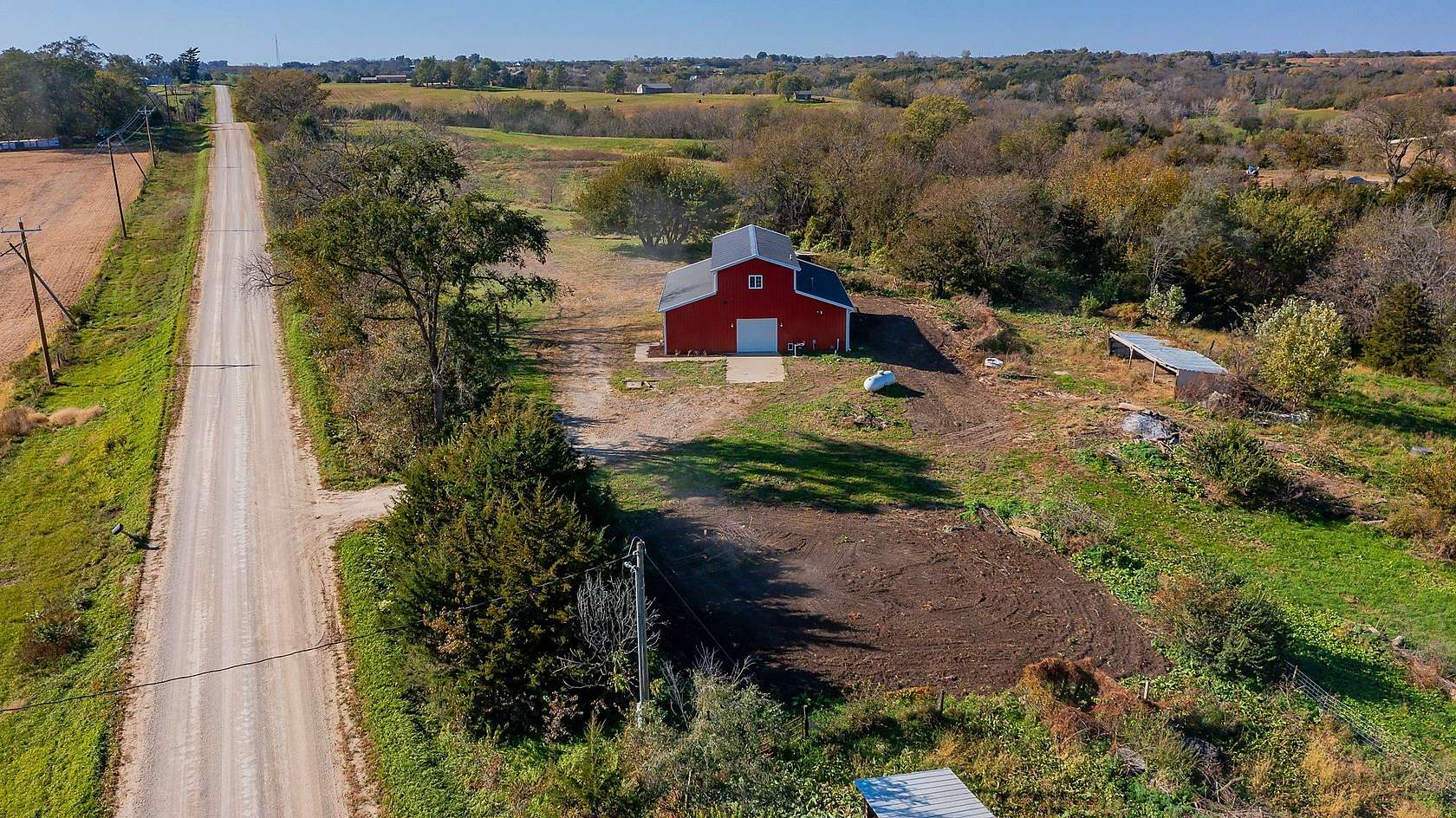 8.87 Acres of Land with Home for Sale in New Virginia, Iowa