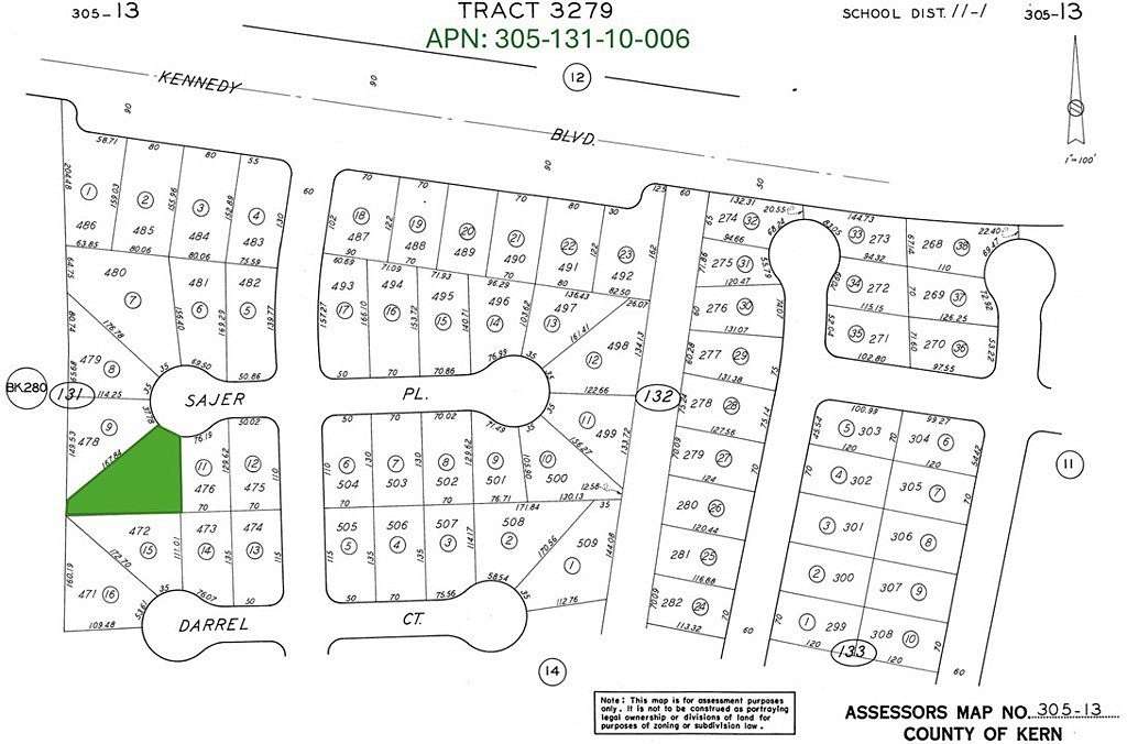 0.29 Acres of Residential Land for Sale in California City, California