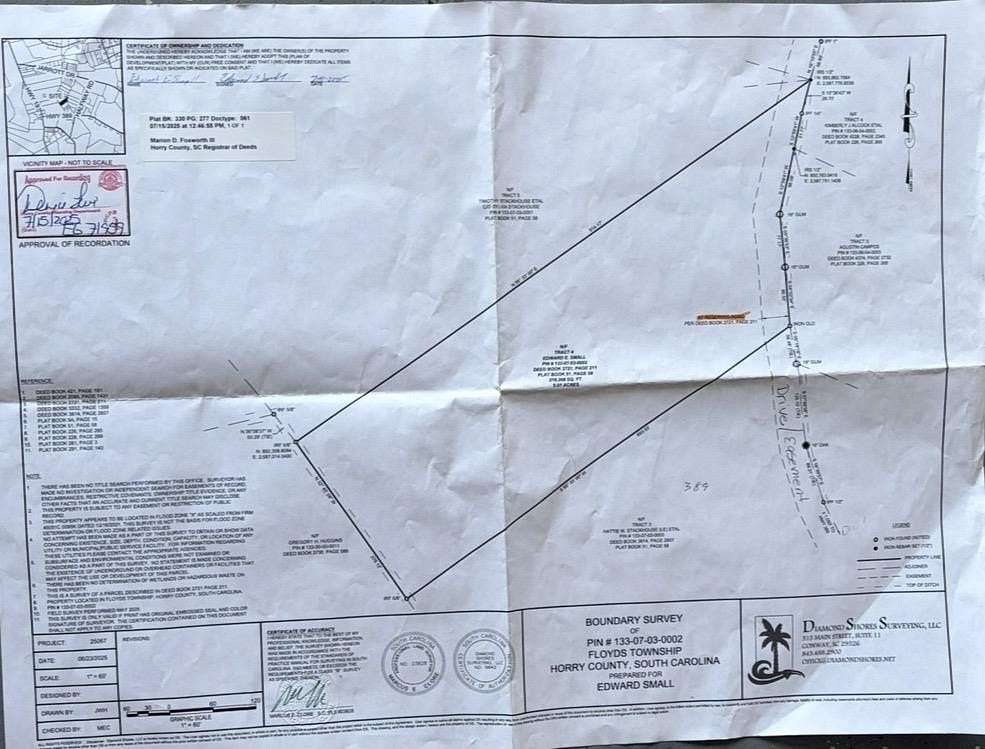 4.87 Acres of Residential Land for Sale in Nichols, South Carolina