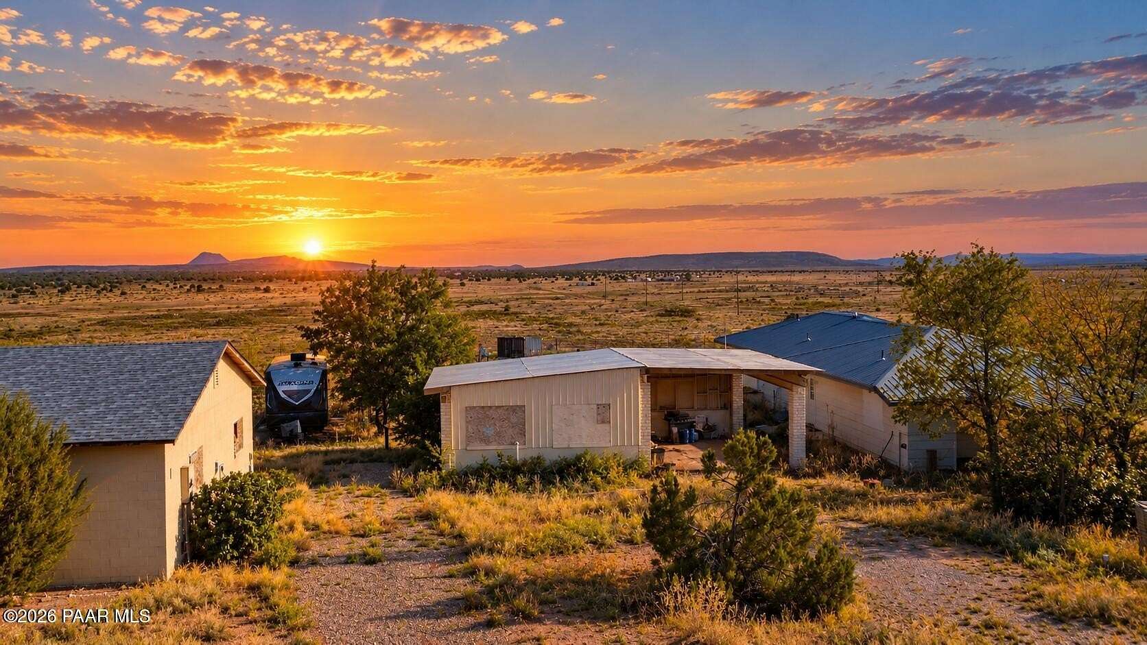 2 Acres of Land with Home for Sale in Seligman, Arizona