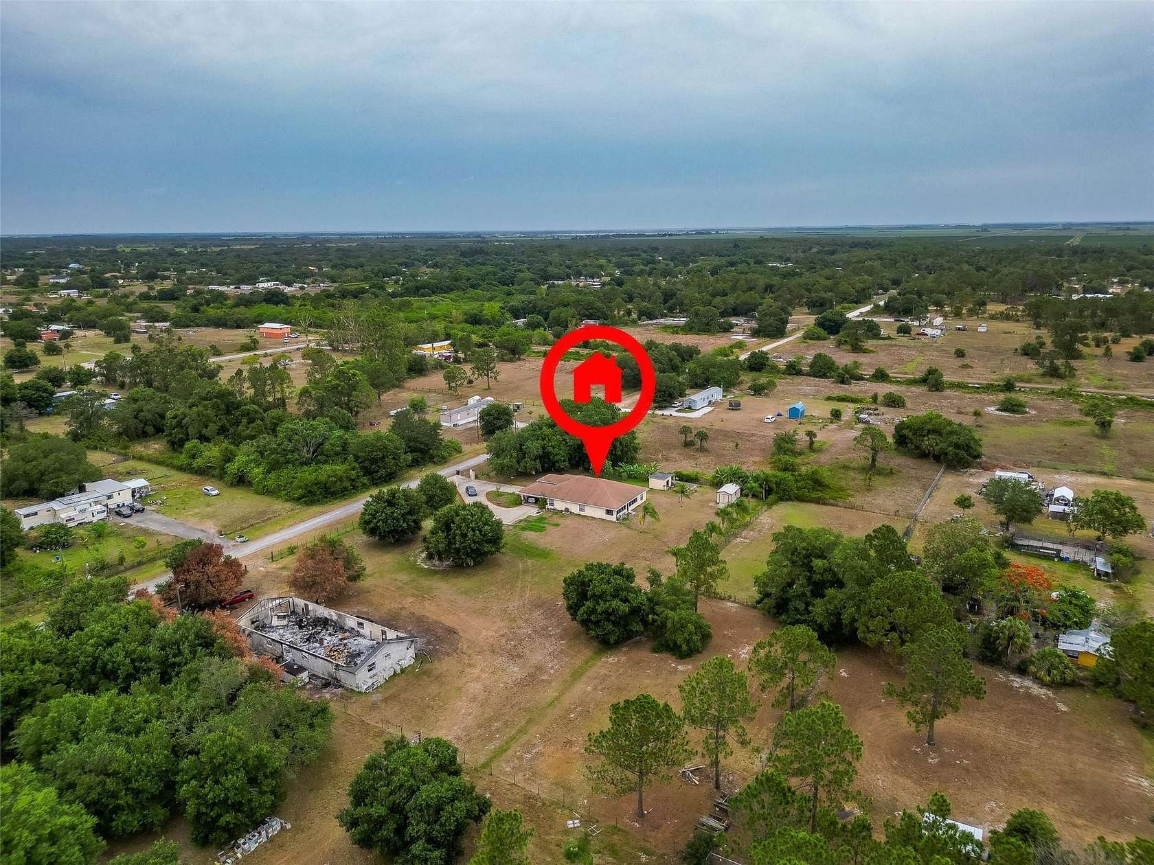 3.75 Acres of Land with Home for Sale in Clewiston, Florida