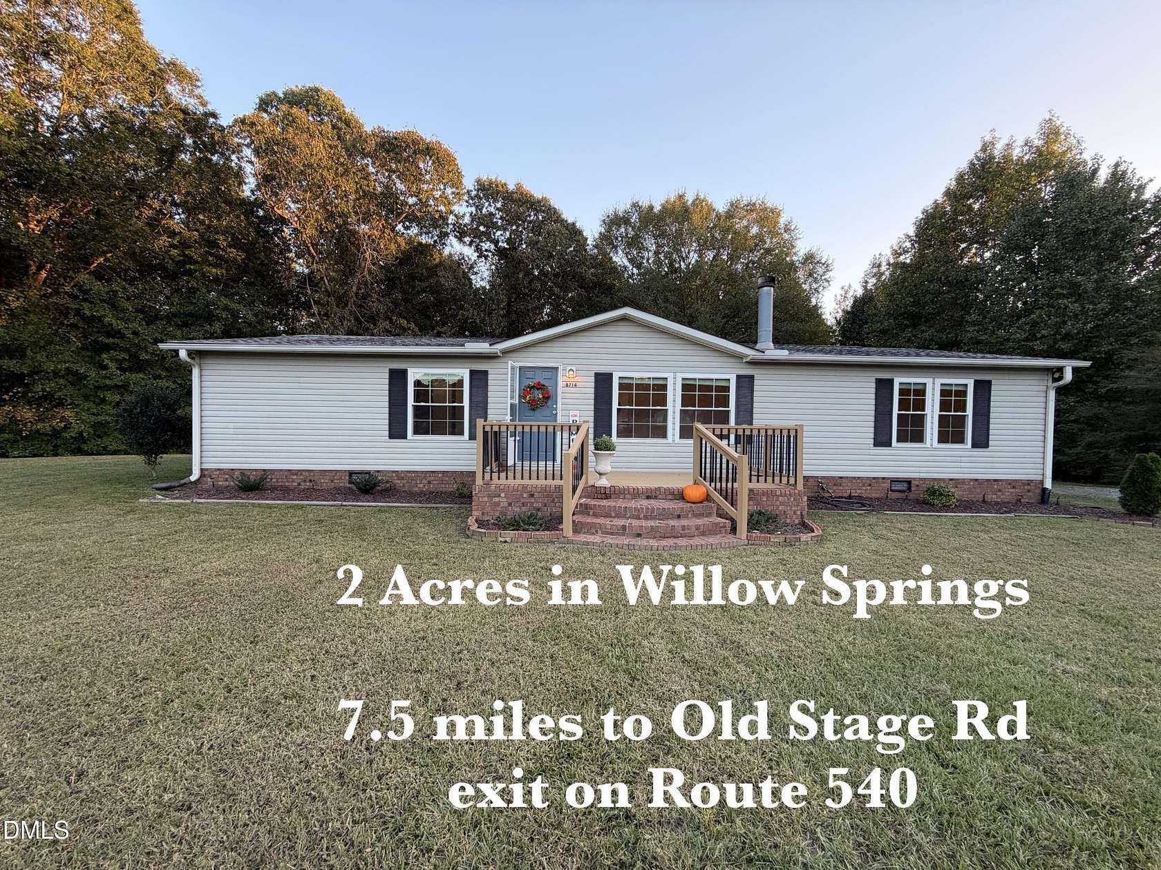 2 Acres of Land with Home for Sale in Willow Springs, North Carolina