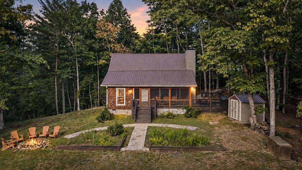 7.62 Acres of Land with Home for Sale in Cherry Log, Georgia
