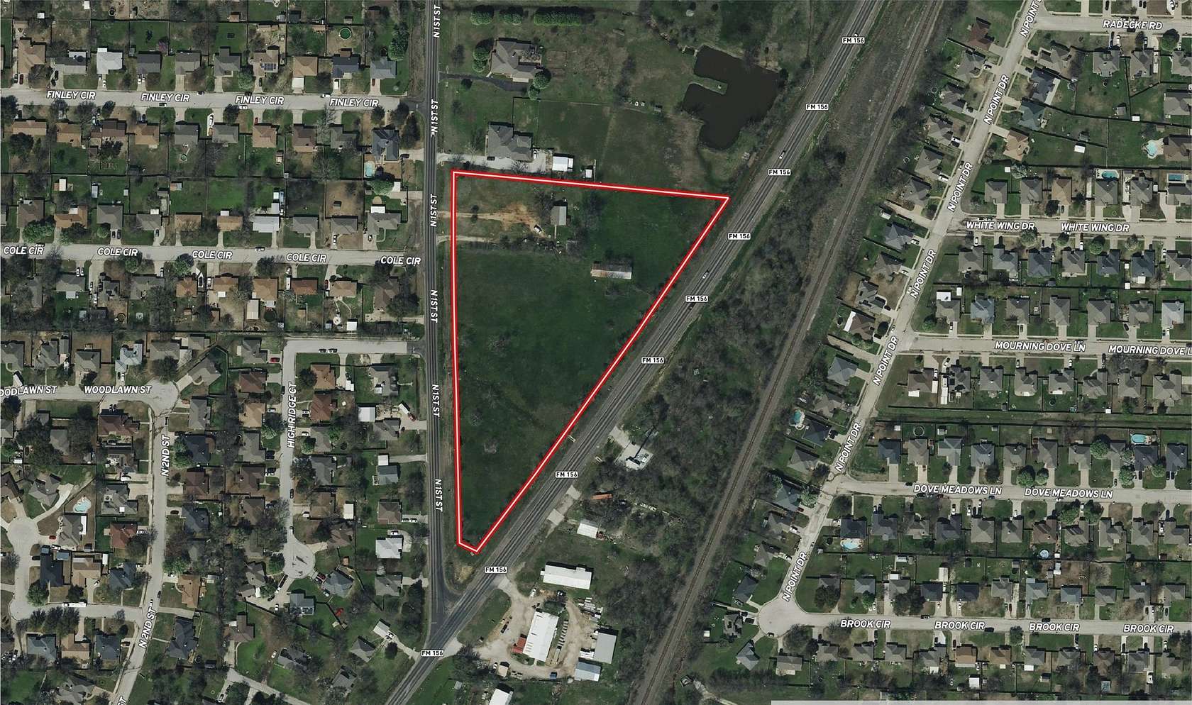 6.1 Acres of Commercial Land for Sale in Krum, Texas
