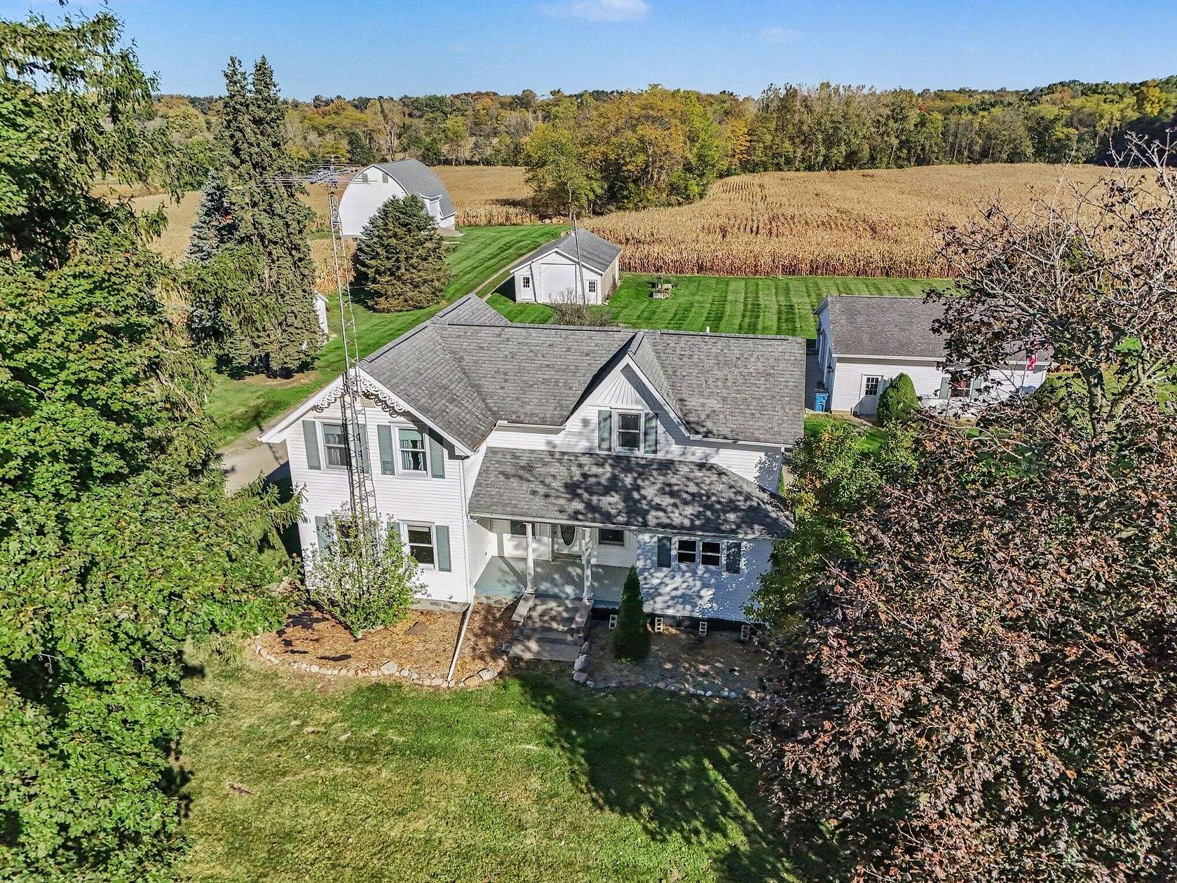80.7 Acres of Land with Home for Sale in Sherwood, Michigan