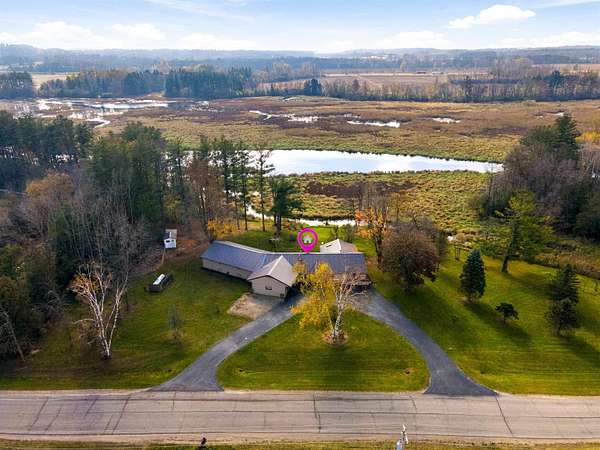 9.58 Acres of Land with Home for Sale in Weyauwega, Wisconsin