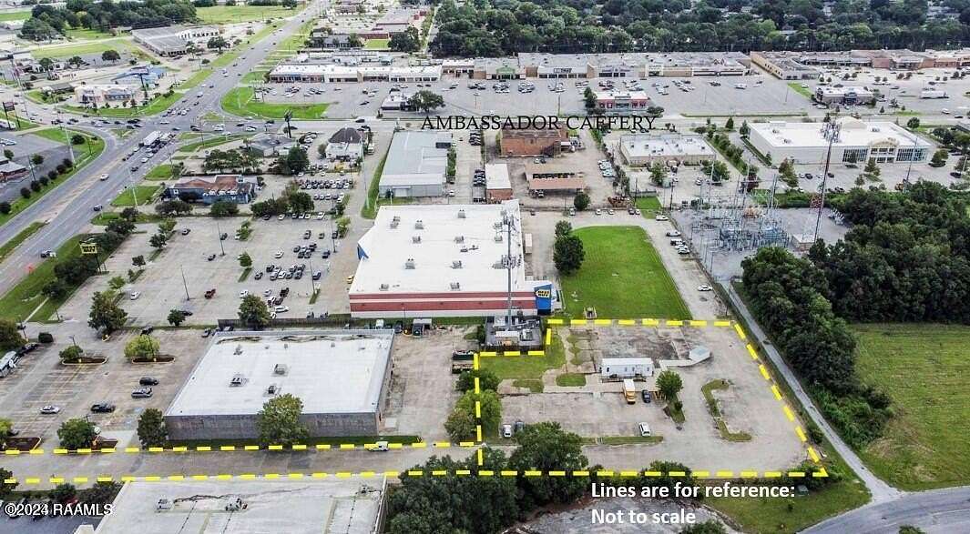 2.1 Acres of Improved Commercial Land for Lease in Lafayette, Louisiana