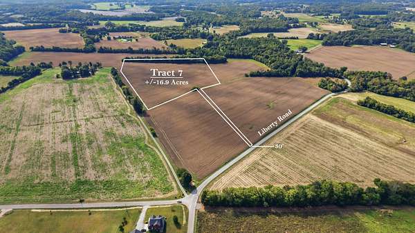 16.9 Acres of Agricultural Land for Auction in Winchester, Tennessee
