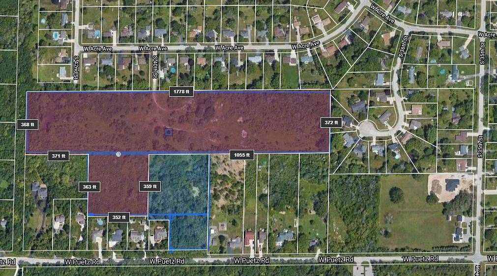 22 Acres of Recreational & Residential Land for Sale in Franklin, Wisconsin
