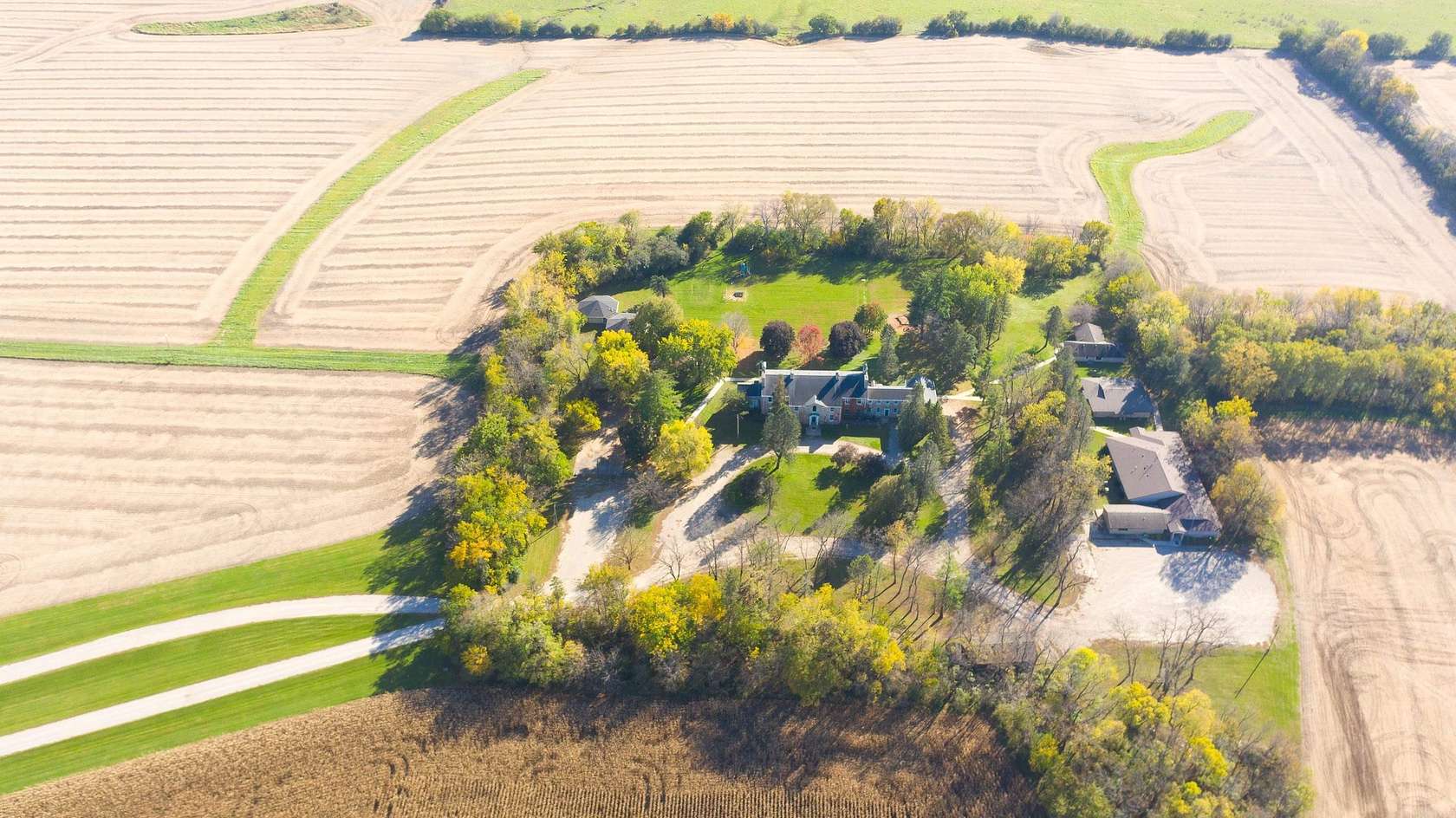 9.78 Acres of Land with Home for Sale in Mason City, Iowa