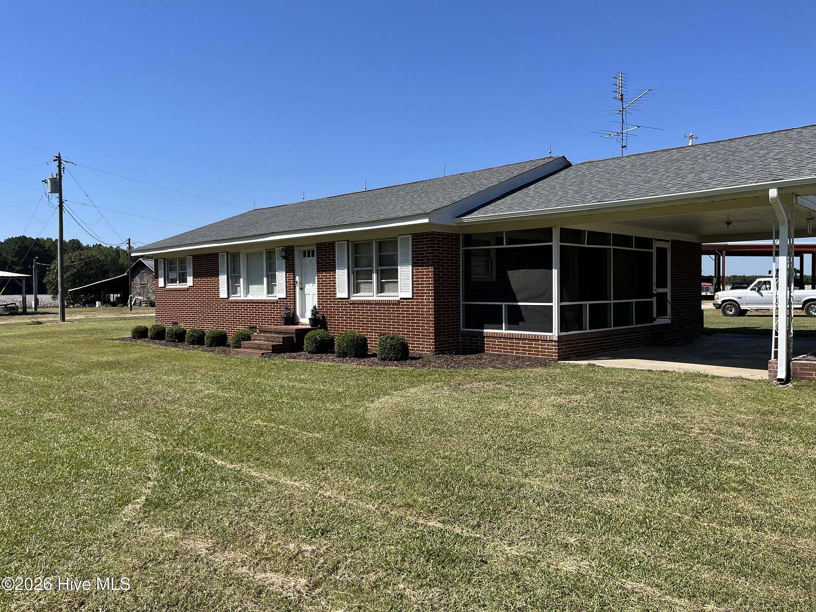 1.79 Acres of Land with Home for Lease in Bailey, North Carolina