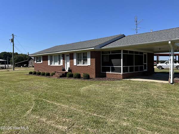1.79 Acres of Land with Home for Lease in Bailey, North Carolina