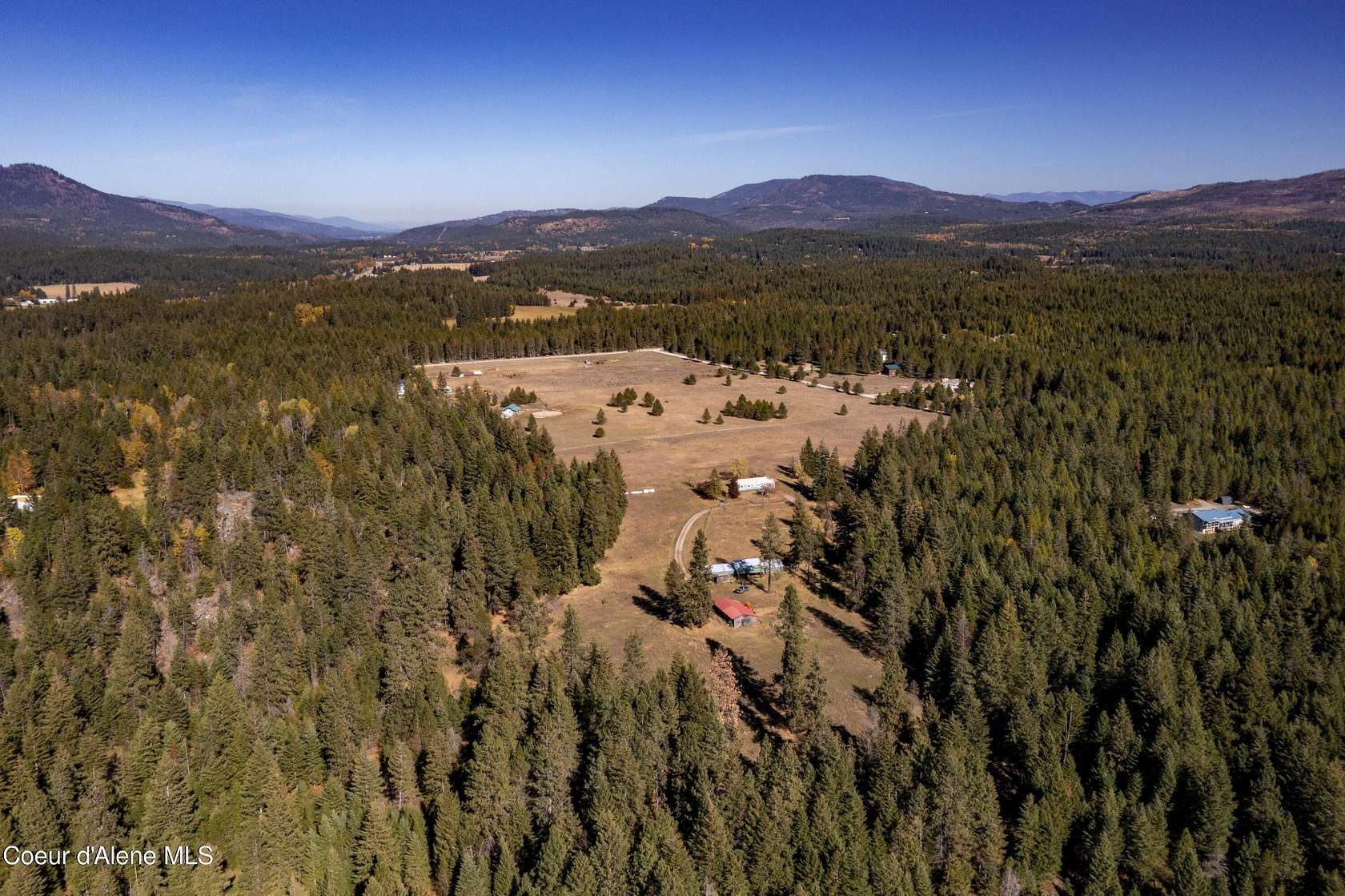 6.56 Acres of Land with Home for Sale in Athol, Idaho