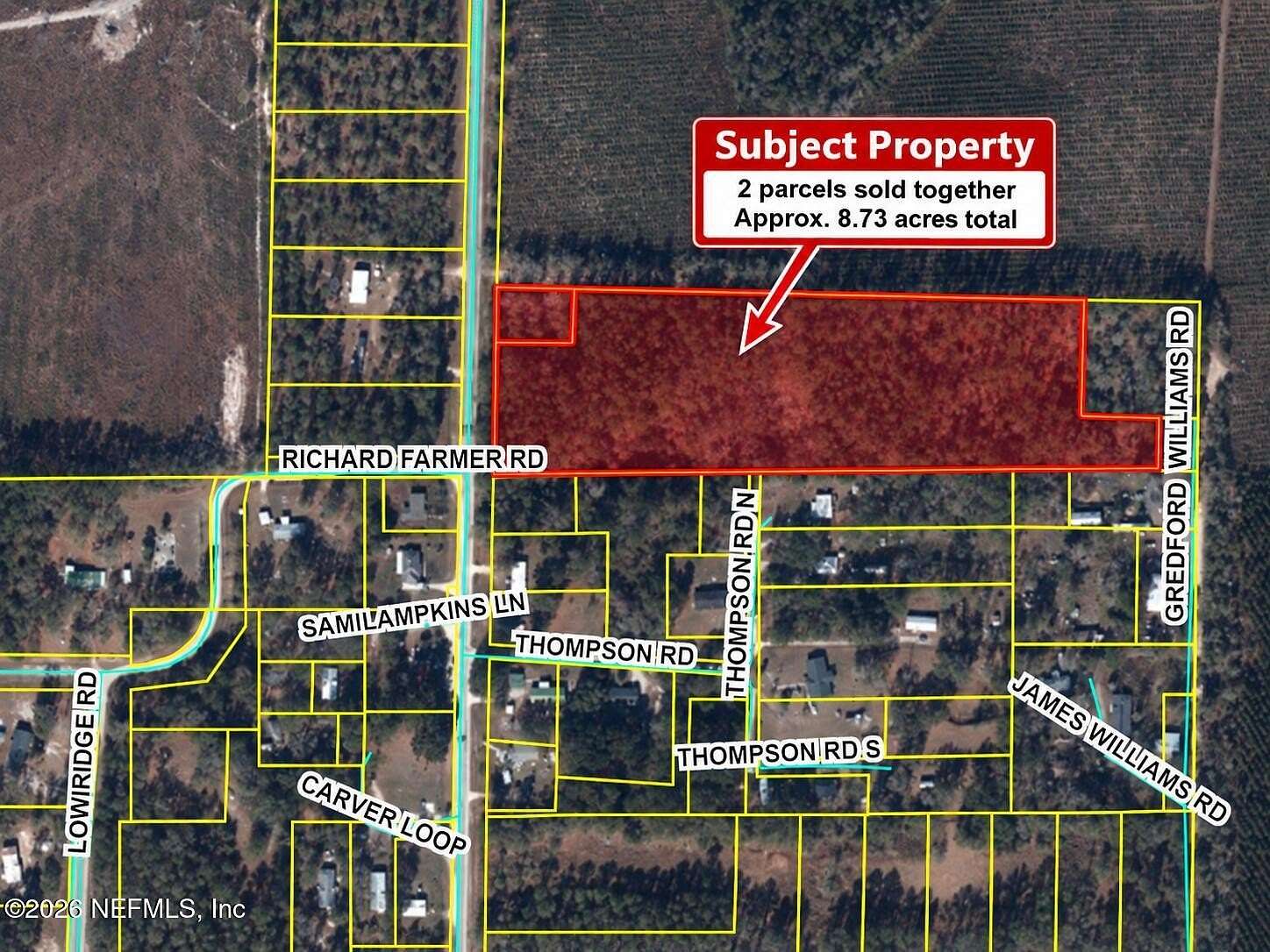 8.73 Acres of Residential Land for Sale in Glen St. Mary, Florida