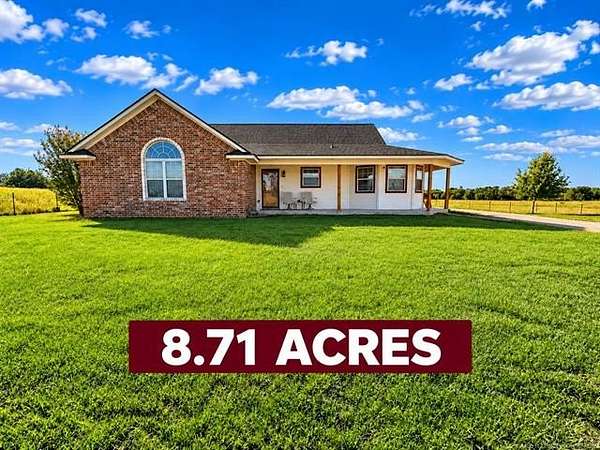 8.72 Acres of Land with Home for Sale in Bennington, Oklahoma