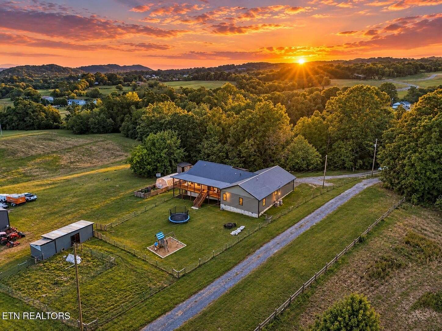 5 Acres of Land with Home for Sale in Jefferson City, Tennessee