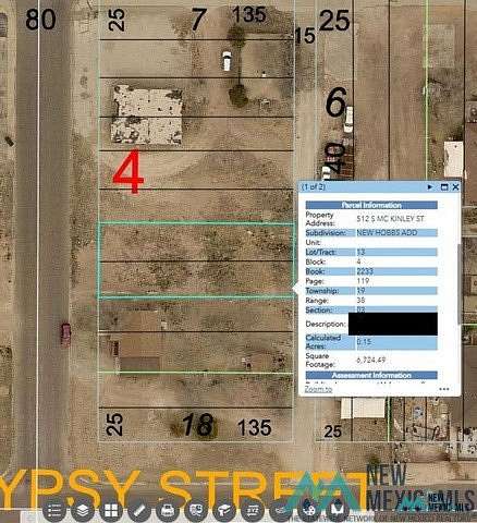 0.16 Acres of Land for Sale in Hobbs, New Mexico